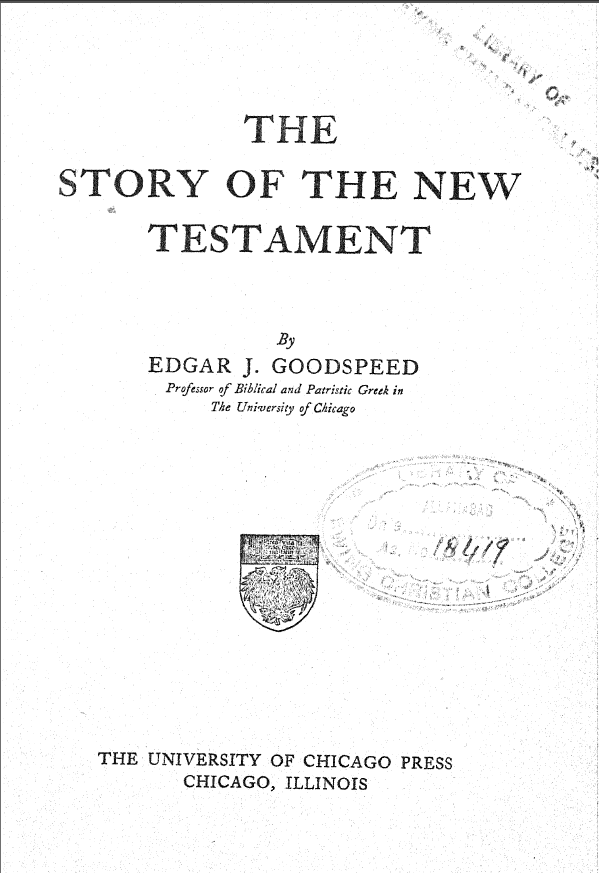 The Story of the New Testament