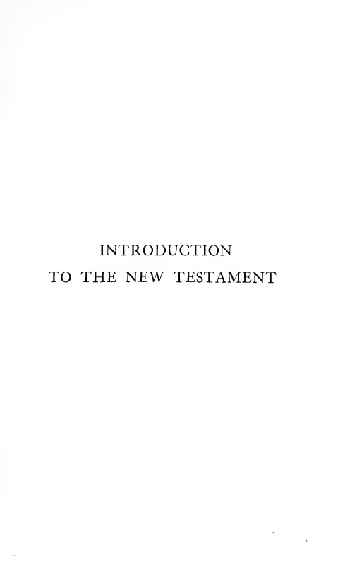 Introduction to the New Testament Vol II